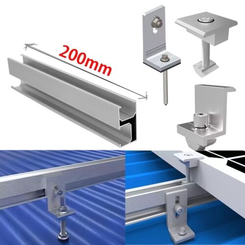 Solar Panel Rooftop Solar Rails Racking AL6005-T5 Aluminum-Alloy Surface Anodiz - Picture 2 of 34