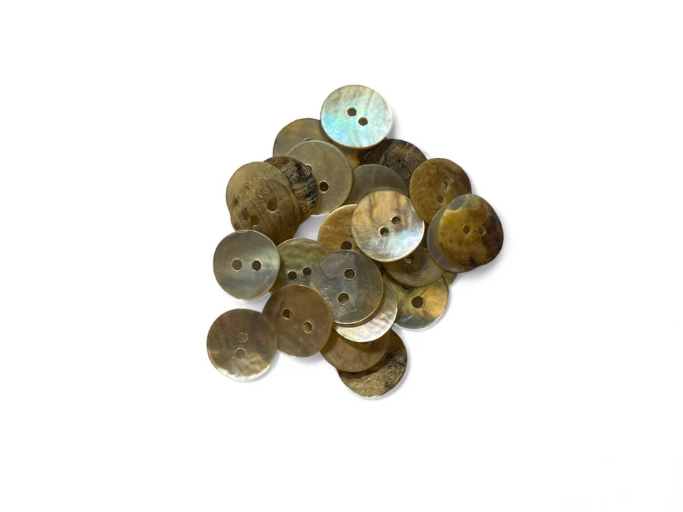 12mm Silver Shell Buttons Mother Of Pearl Crafts Baby Knitting Sewing - Image 4 of 4