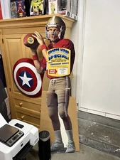 1992 Sega SF 49ers Joe Montana Cardboard Cutout Display Vintage
