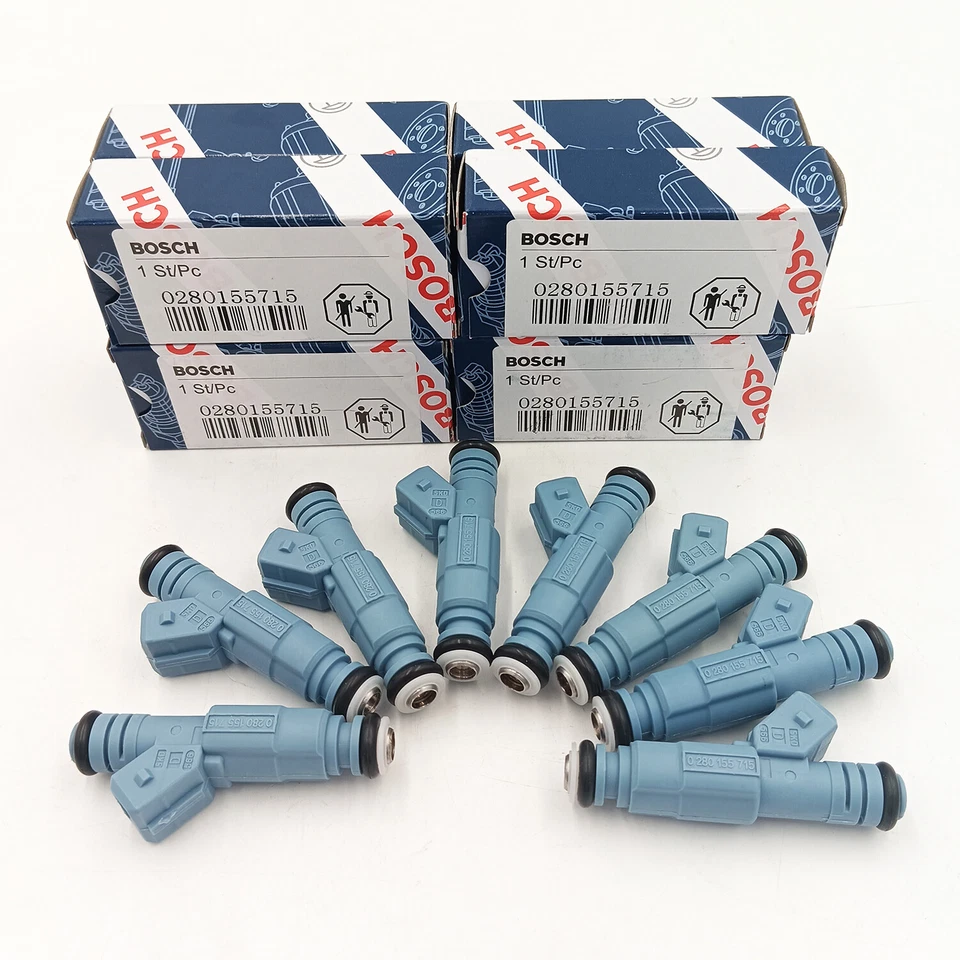 Inyectores de combustible 8 piezas 0280155715 para Dodge RAM 1500 2500 3500 5,2 L 5,9 L 1996-1999 Foto 2 de 4