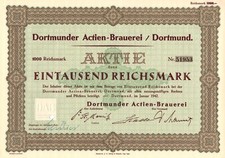 Dortmunder Actien-Brauerei - Dortmund - Branche: Brauerei - Dortmund 1942 -