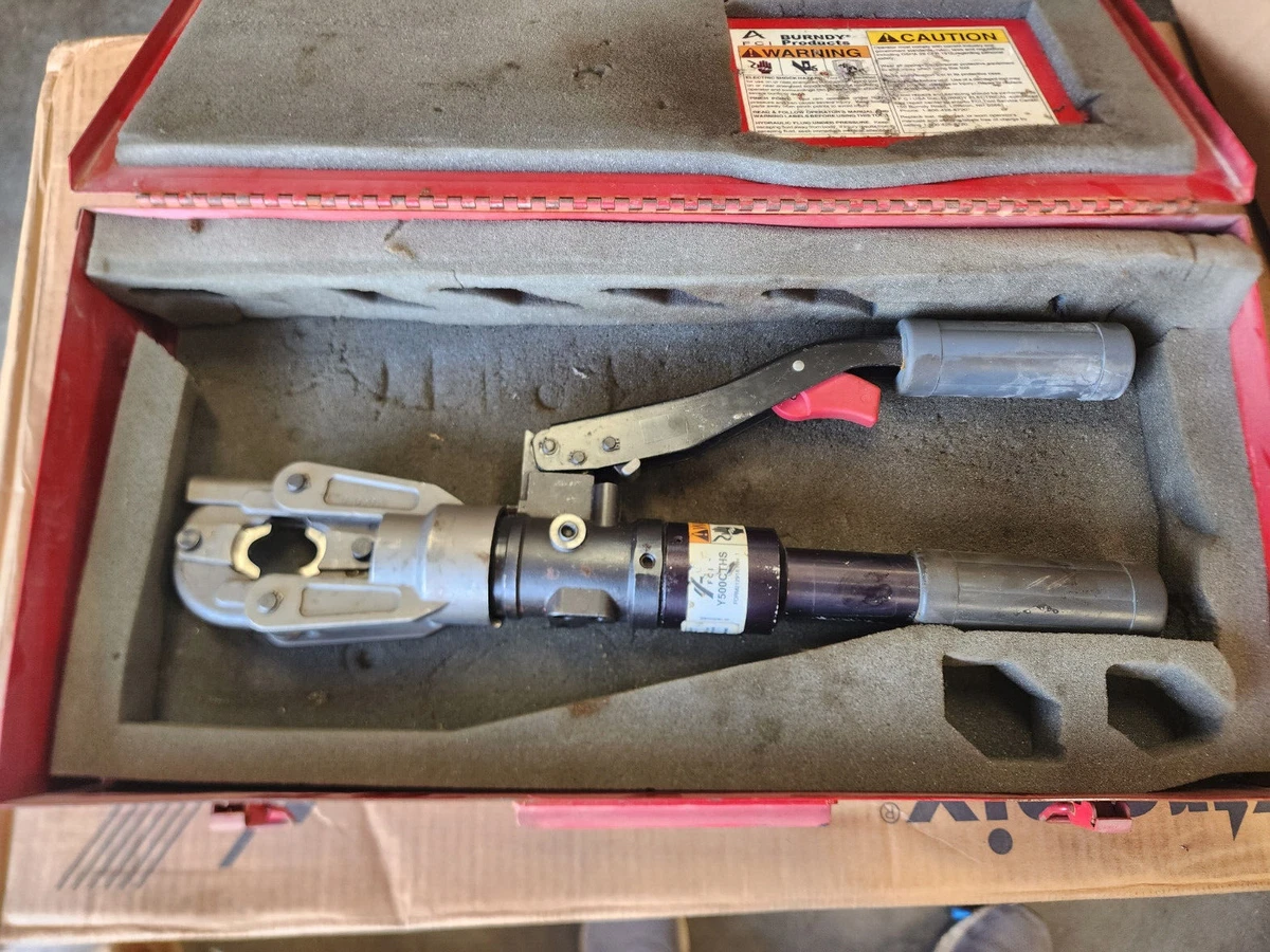 Burndy on sale hydraulic crimper