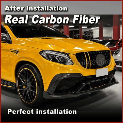 2x Carbon Front Flossen Splitters Canards für Mercedes C292 GLE63 2015-2019 - Picture 4 of 11