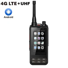 ANYSECU Zello W6 Android 10 4G Network Radio UHF 400-470Mhz Analog Walkie Talkie