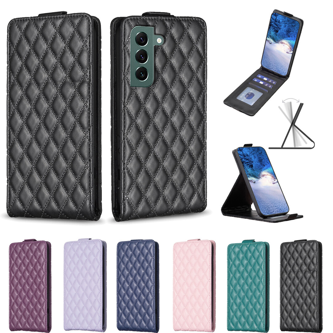 Luxury Leather Flip Card Holder Case for Samsung Galaxy S21 FE 5G-image