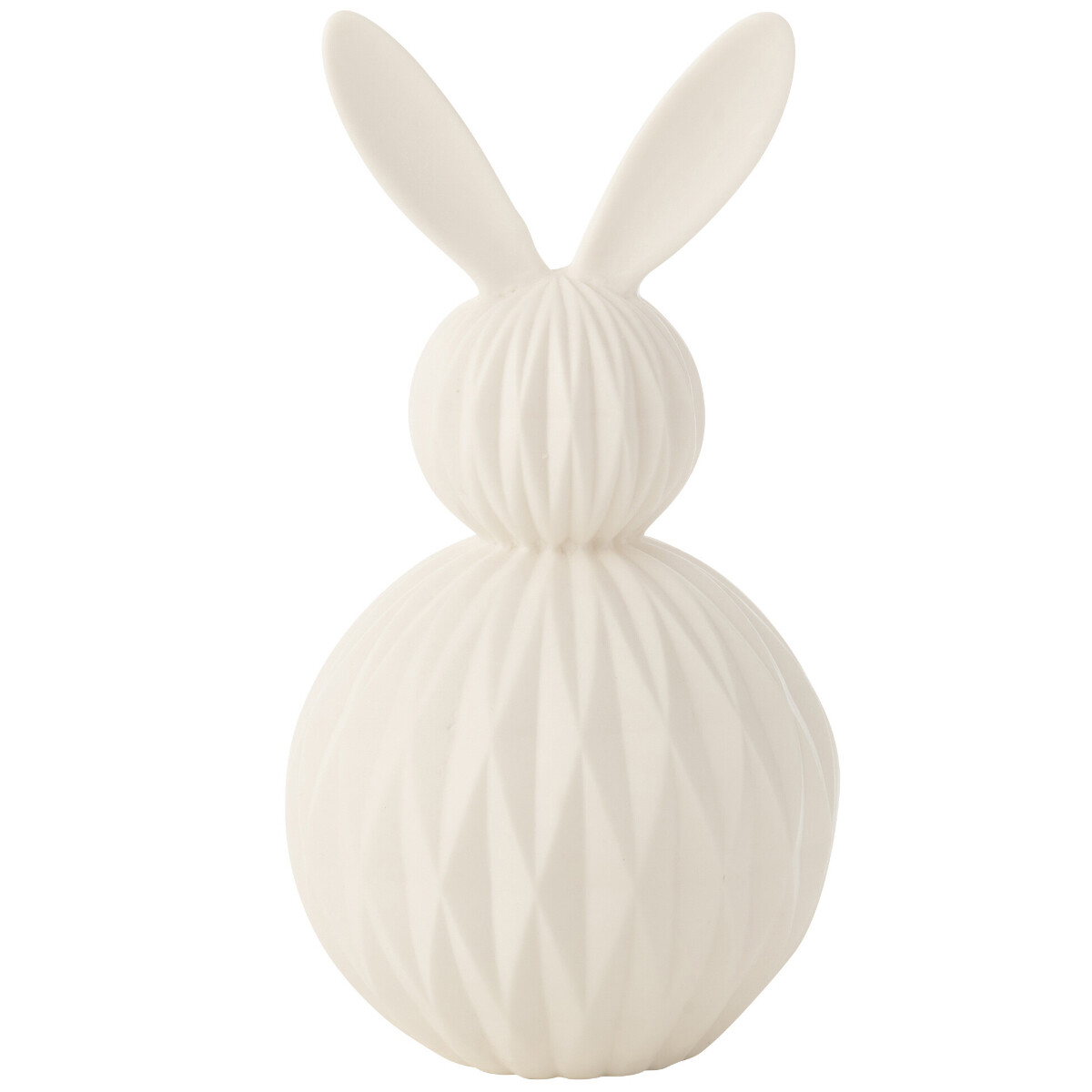 Lampe LED lapin en porcelaine blanche de 25 cm pour chevet