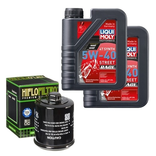 Hiflo ÖLfilter Set Limol 5W-40 Race 2L FüR Hyosung GD 250 R I KM4NF46D Bj.2016-image