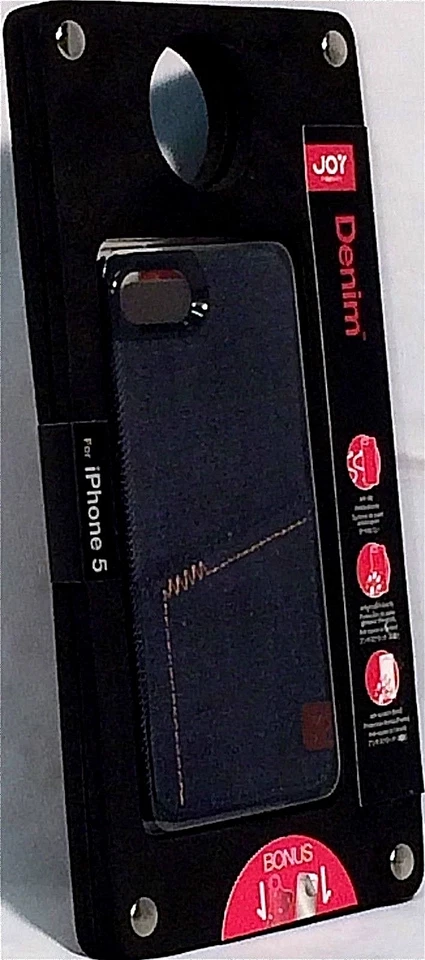 Joy Factory Apple iPHONE 5 PREMIUM AZUL DENIM ESTUCHE RÍGIDO con Protector de Pantalla NUEVO Foto 2 de 4