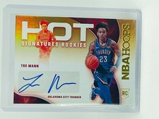 2021-22 Panini Hoops Tre Mann Hot Signatures Rookies #HSR-TM