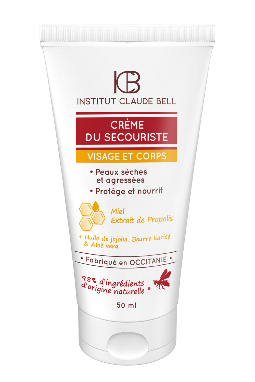 Crème premiers soins visage corps pour calmer tiraillements et sécheresse peau