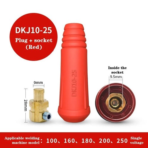 Conector de cable de máquina de soldadura de montaje rápido Europa DKJ 10-25 35-50 50-70 1 juego - Imagen 17 de 24