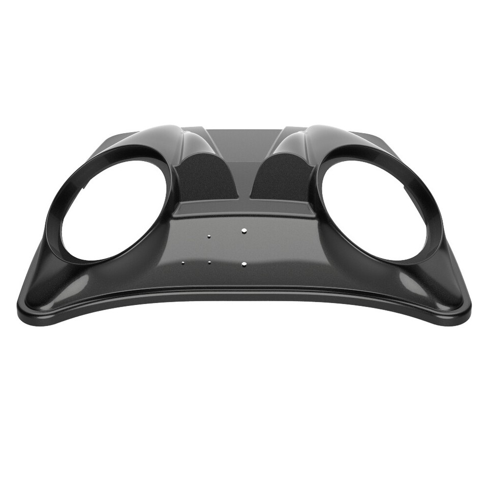 Dual 8'' Speaker Lids BLACK PEARL For Harley Razor, Chopped & King Tour