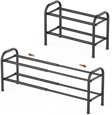 Zapatera Expandible De 2 Niveles Organizador Zapatos Ajustable Metal