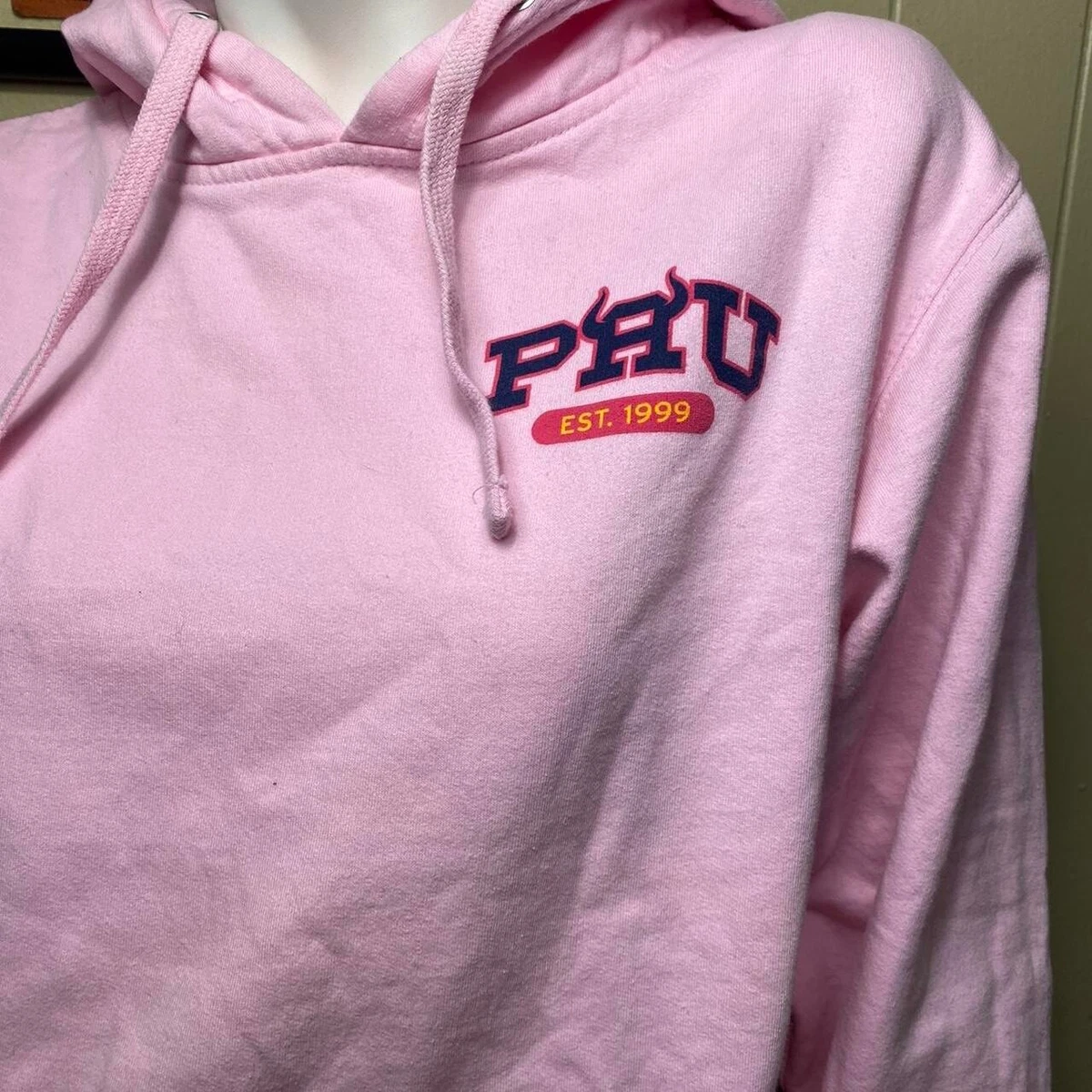 Party animal university pink hoodie eBay