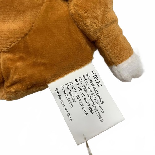 Adorable Plush Pet Size XSmall Brown Turkey Halloween Thanksgiving Costume - Picture 5 of 6