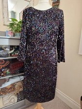 Roman Sequin Party Evening Dress Size 16