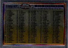1996-97 Topps Chrome Checklist #111 Kobe Bryant Michael Jordan