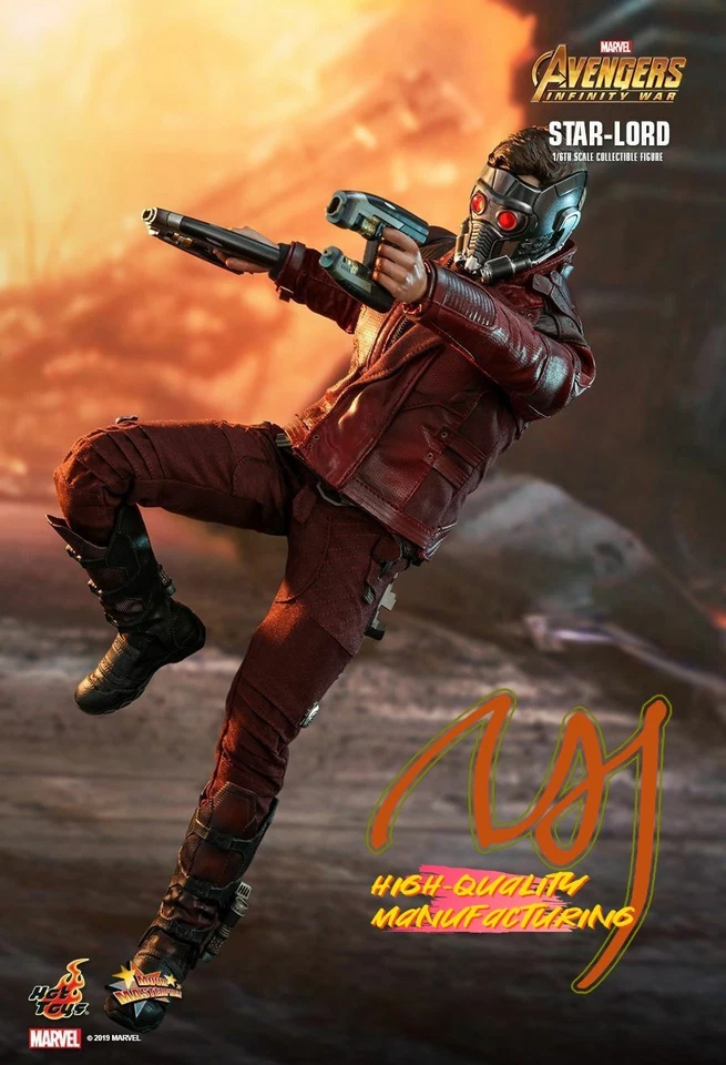 IN STOCK New Hot Toys MMS539 Avengers Infinity War 1/6 Star-Lord Starlord NEW - Image 2 of 4