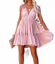 Storia Anthropologie Blush Miranda Dress Women’s Size Large B15