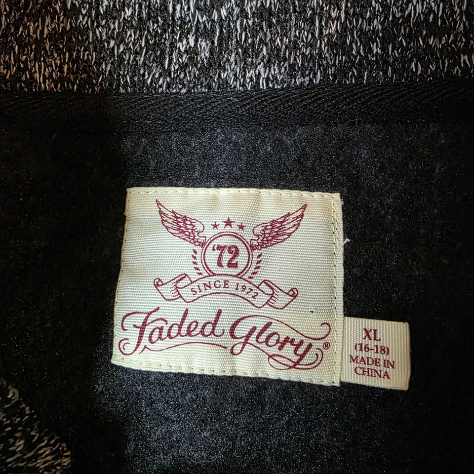 Chaqueta polar Faded Glory para mujer XL (16-18) cremallera completa gris piedra gris suave... Foto 3 de 4