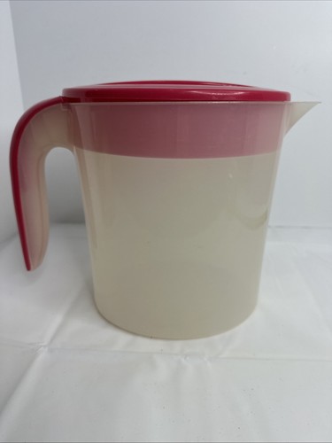 Mr Coffee Iced Tea Maker Replacement 3 Quart Pitcher ONLY Pink Lid & Handle TM70 - Picture 3 of 10