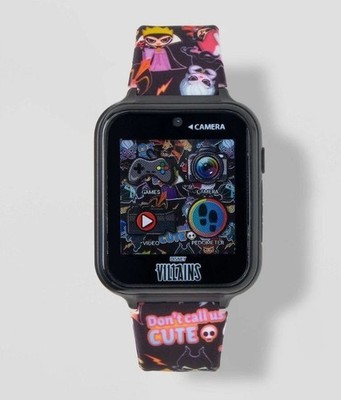 Disney Villains Kids Smartwatch w/ Games Camera Pedometer   Black   Brand New