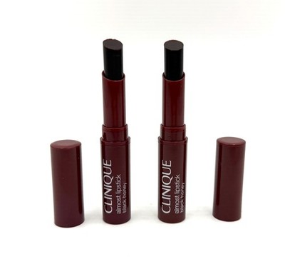 2Pcs: Clinique Almost Lipstick~ Black Honey ~Travel Size~ 0.04oz / 1.2g Each
