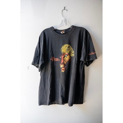Vintage Disney The Lion King Scar Im Surrounded By  T-Shirt Faded Black L