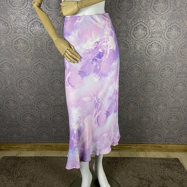 Women Anthropologie Skirt Pink Viscose 40 / L / 48