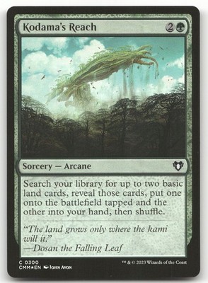 Kodama's Reach #300 (Foil) (NM) Commander Masters CMM Magic MTG
