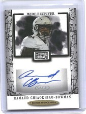 2021 Sage Premier Draft #A69 Ramaud Chiaokhiao-Bowman Black Auto Northwestern