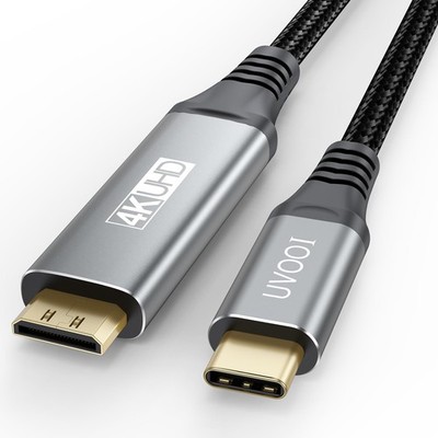 USB C to Mini HDMI Cable 6FT, High Speed USB TypeC to Mini HDMI 2.0 Cord 4K@6...