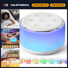 Rechargeable White Noise Sound Machine for Baby with Night Light Soothing Soun
