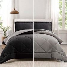 5 Pieces Comforter Set Twin Bed in a Bag, Reversible Bed Set with Comforter, ...