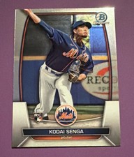 Topps 2023 Bowman Chrome Kodai Senga Rookie #77 New York Mets Pitching