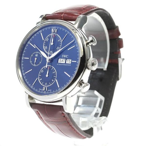 IWC PORTOFINO CHRONOGRAPH IW391019 42mm SS Navy #C4863