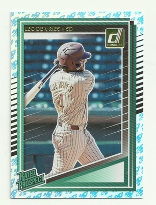 2025 Donruss Leo De Vries Rated Prospect Rockets #148 San Diego Padres