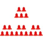  4 PCS Paper Honeycomb Balls Large Bells Hanging Ornaments Decorations