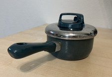 T-fal Ultrabase 6” Saucepan Dark Green w/ Vented Lid Made in France Non-Stick