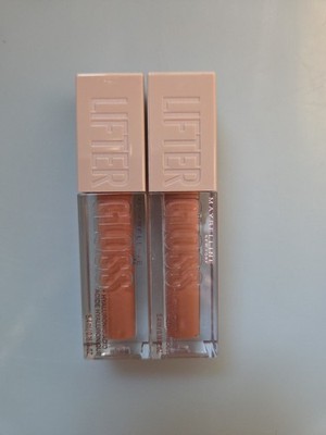 2 Maybelline New York LIFTER GLOSS + HYALURONIC ACID Liquid Lip Gloss#007 AMBER