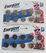 Energizer 2032 Batteries 3V Lithium Coin Batteries - 2 CARDS 10 EACH