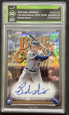 2019 Topps Finest Blue Chips FBCA-BN Brandon Nimmo On-Card Auto /99 Degree 10