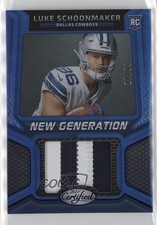 2023 Certified New Generation Jerseys Mirror Blue /99 Luke Schoonmaker rf2