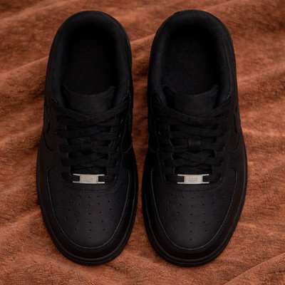 Nike Air Force 1 AF1 '07 Low Triple Black Men's Shoes Classic Leather Sneakers
