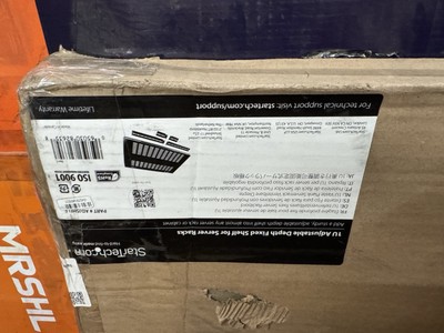 1x StarTech 1U Adjustable Mounting Depth Vented Rack Mount Shelf - 175lbs
