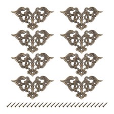 Corner Decorative Protectors Covers for Box, 8 Pcs, Bronze