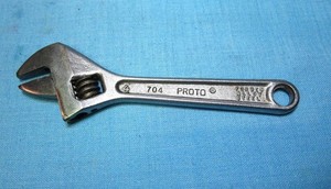 PROTO 704 4" ADJUSTABLE WRENCH USA Small Crescent Wrench - Used but Nice!