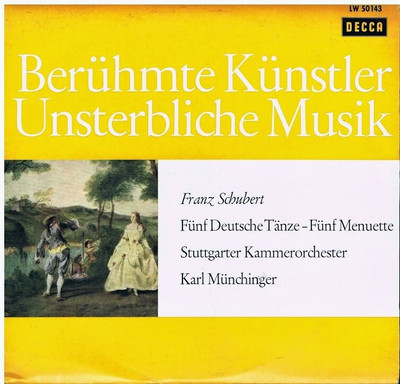 Schubert: 5 Tänze, 5 Minuette / Karl Muchinger - LP 10'' Decca LW 50143