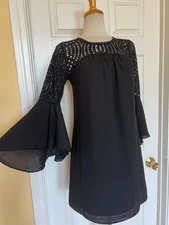 LILLY PULITZER black eyelet dress size 0