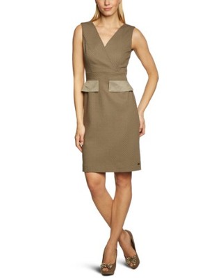 scaline Damen Kleid (Knielang) Oberteil, Piqué Evelyn, Beige (Taupe), Gr. 40
